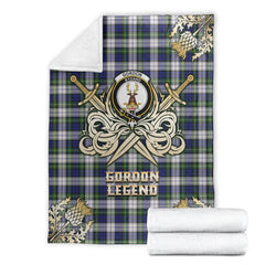 Clan Gordon Dress Modern Tartan Gold Courage Symbol Blanket OG13 Clan Gordon Tartan Today   