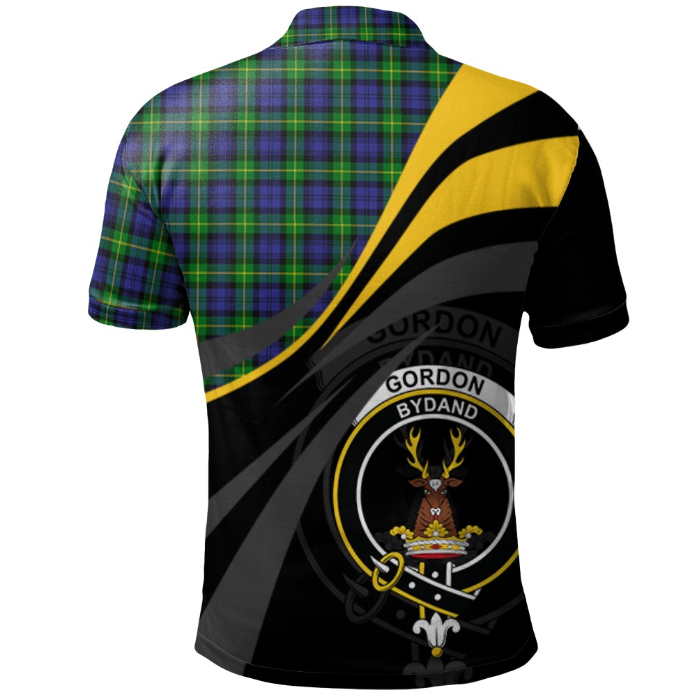 Clan Gordon Modern Tartan Polo Shirt - Royal Coat Of Arms Style BM57 Gordon Modern Tartan Tartan Polo   