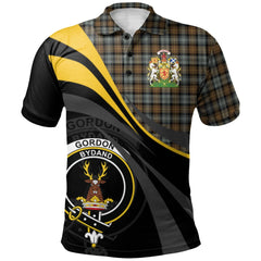 Clan Gordon Weathered Tartan Polo Shirt - Royal Coat Of Arms Style XV73 Gordon Weathered Tartan Tartan Polo   