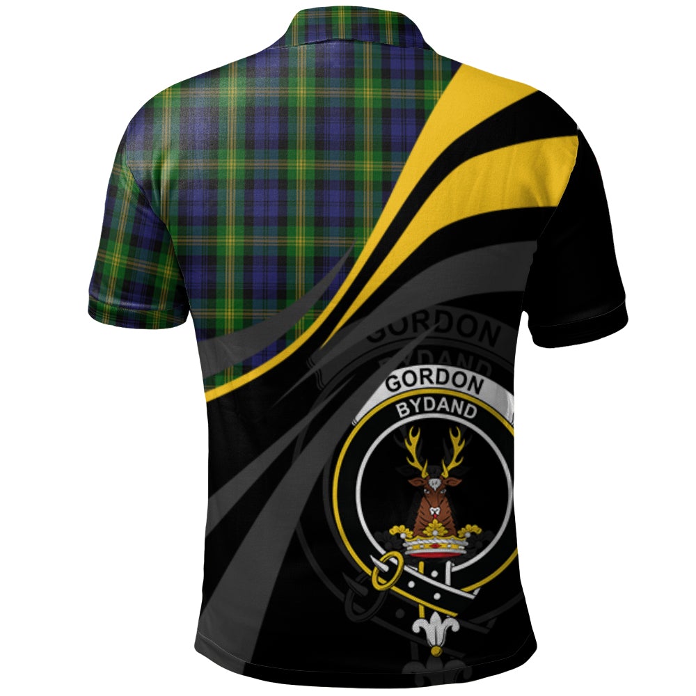 Clan Gordon of Esselmont Tartan Polo Shirt - Royal Coat Of Arms Style EU29 Gordon of Esselmont Tartan Tartan Polo   