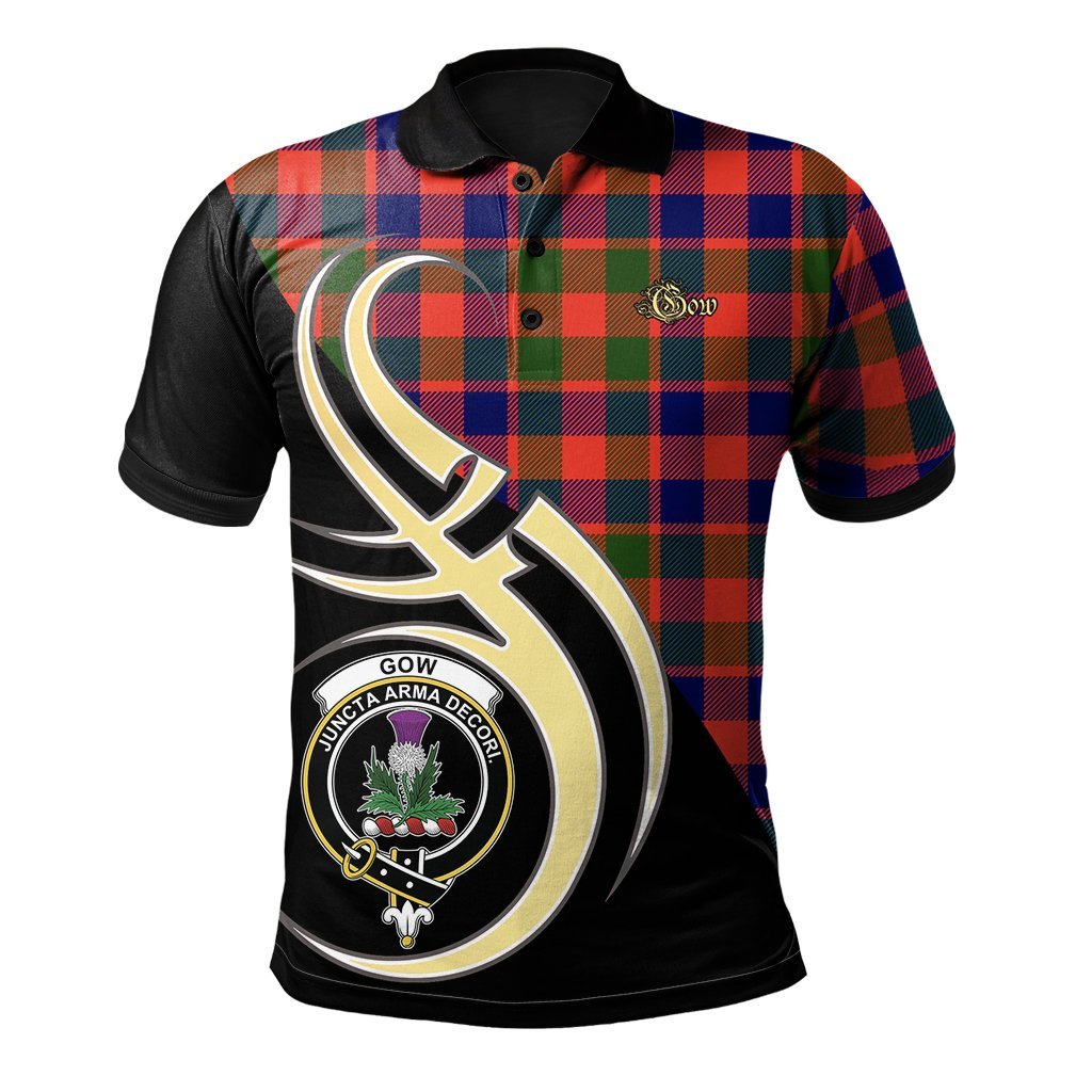 Clan Gow of Skeoch Tartan Polo Shirt - Believe In Me Style OC67 Gow of Skeoch Tartan Tartan Polo   