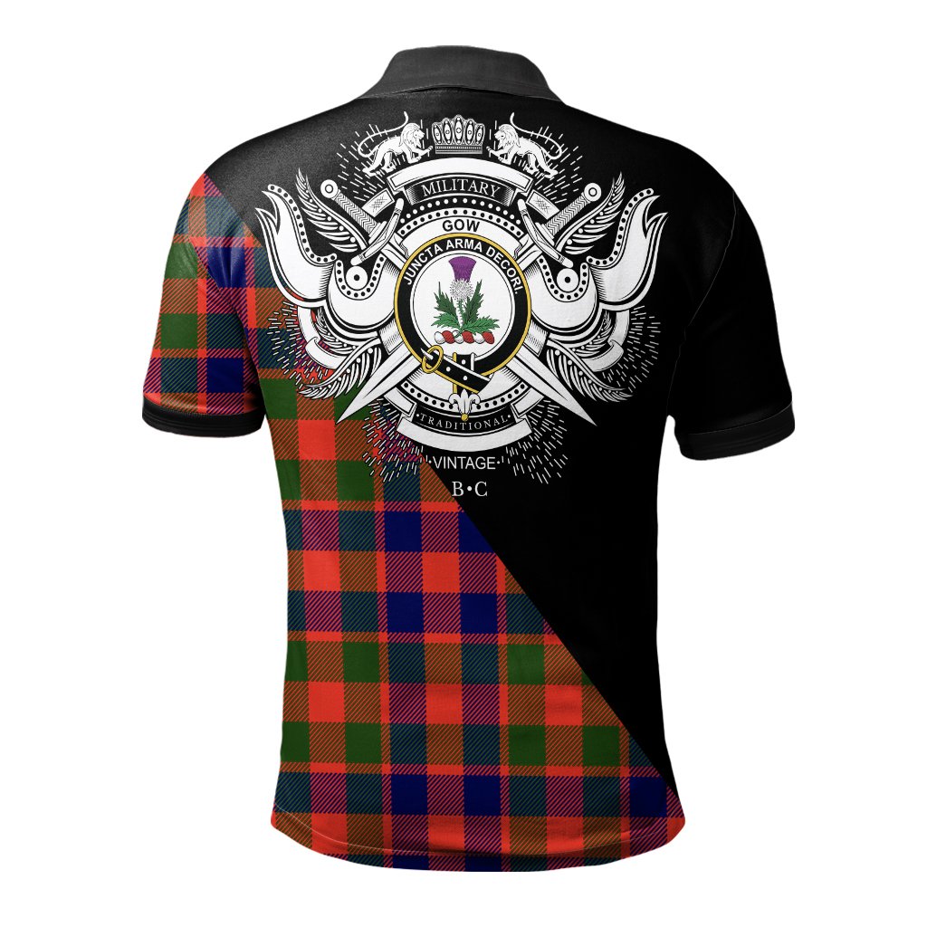 Clan Gow of Skeoch Clan - Military Polo Shirt EF36 Gow of Skeoch Tartan Tartan Polo   