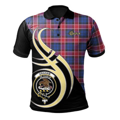 Clan Graham of Menteith Red Tartan Polo Shirt - Believe In Me Style JY76 Graham of Menteith Red Tartan Tartan Polo   