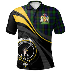 Clan Gunn Tartan Polo Shirt - Royal Coat Of Arms Style LI78 Gunn Tartan Tartan Polo   