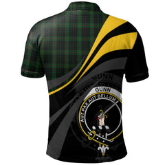 Clan Gunn Logan Tartan Polo Shirt - Royal Coat Of Arms Style VG21 Gunn Logan Tartan Tartan Polo   