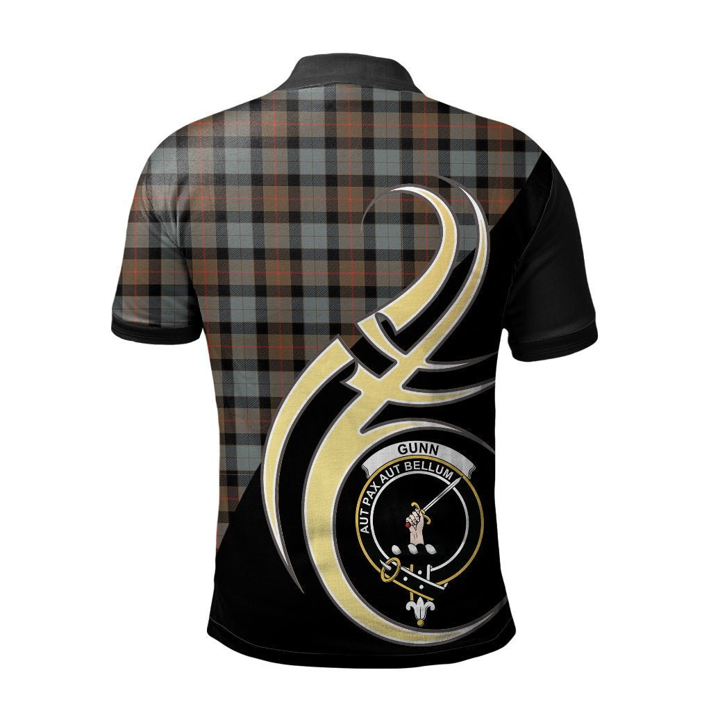 Clan Gunn Weathered Tartan Polo Shirt - Believe In Me Style IX64 Gunn Weathered Tartan Tartan Polo   