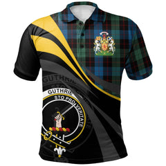 Clan Guthrie Tartan Polo Shirt - Royal Coat Of Arms Style FP38 Guthrie Tartan Tartan Polo   