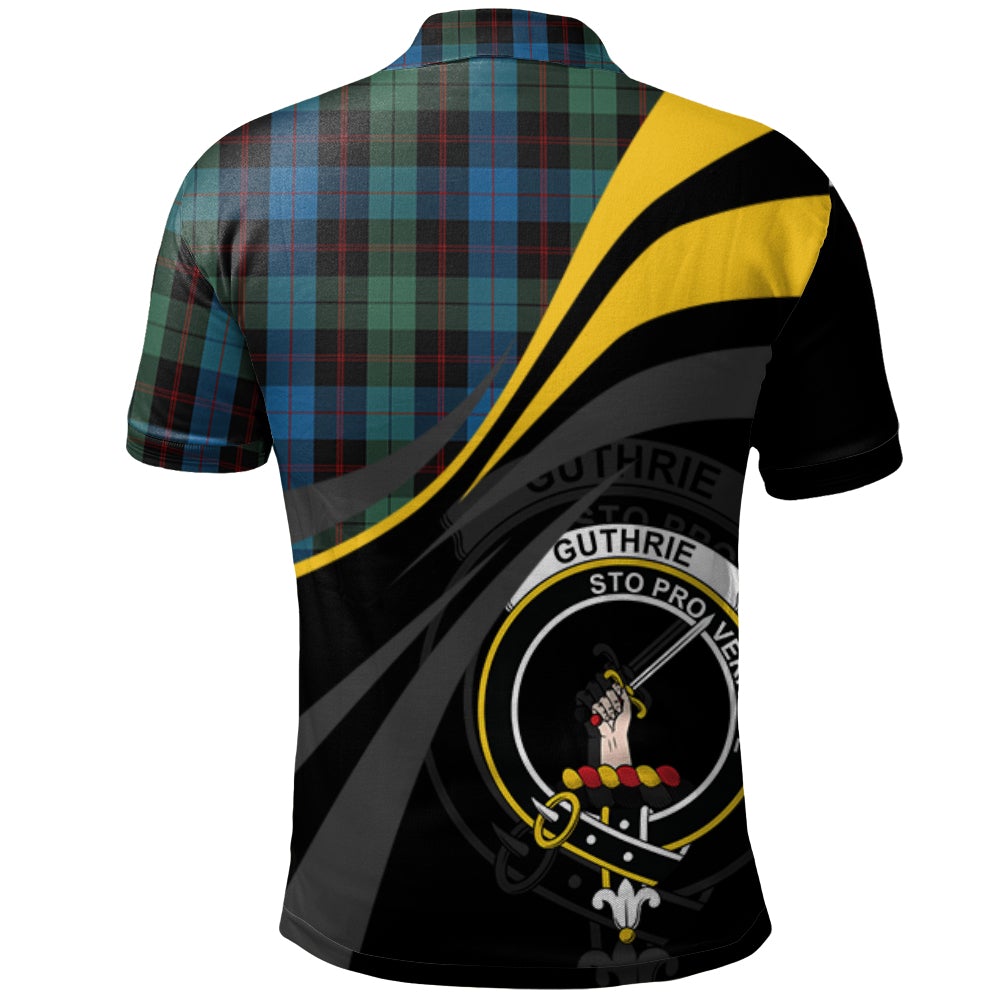 Clan Guthrie Tartan Polo Shirt - Royal Coat Of Arms Style FP38 Guthrie Tartan Tartan Polo   