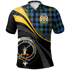 Clan Guthrie Ancient Tartan Polo Shirt - Royal Coat Of Arms Style VC80 Guthrie Ancient Tartan Tartan Polo   