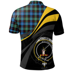 Clan Guthrie Ancient Tartan Polo Shirt - Royal Coat Of Arms Style VC80 Guthrie Ancient Tartan Tartan Polo   