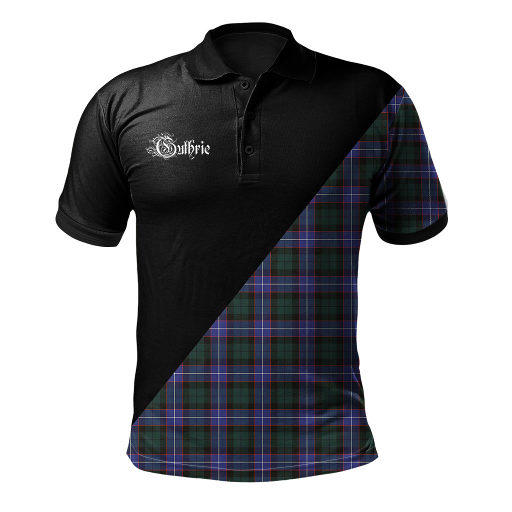 Clan Guthrie Modern Clan - Military Polo Shirt RU91 Guthrie Modern Tartan Tartan Polo   