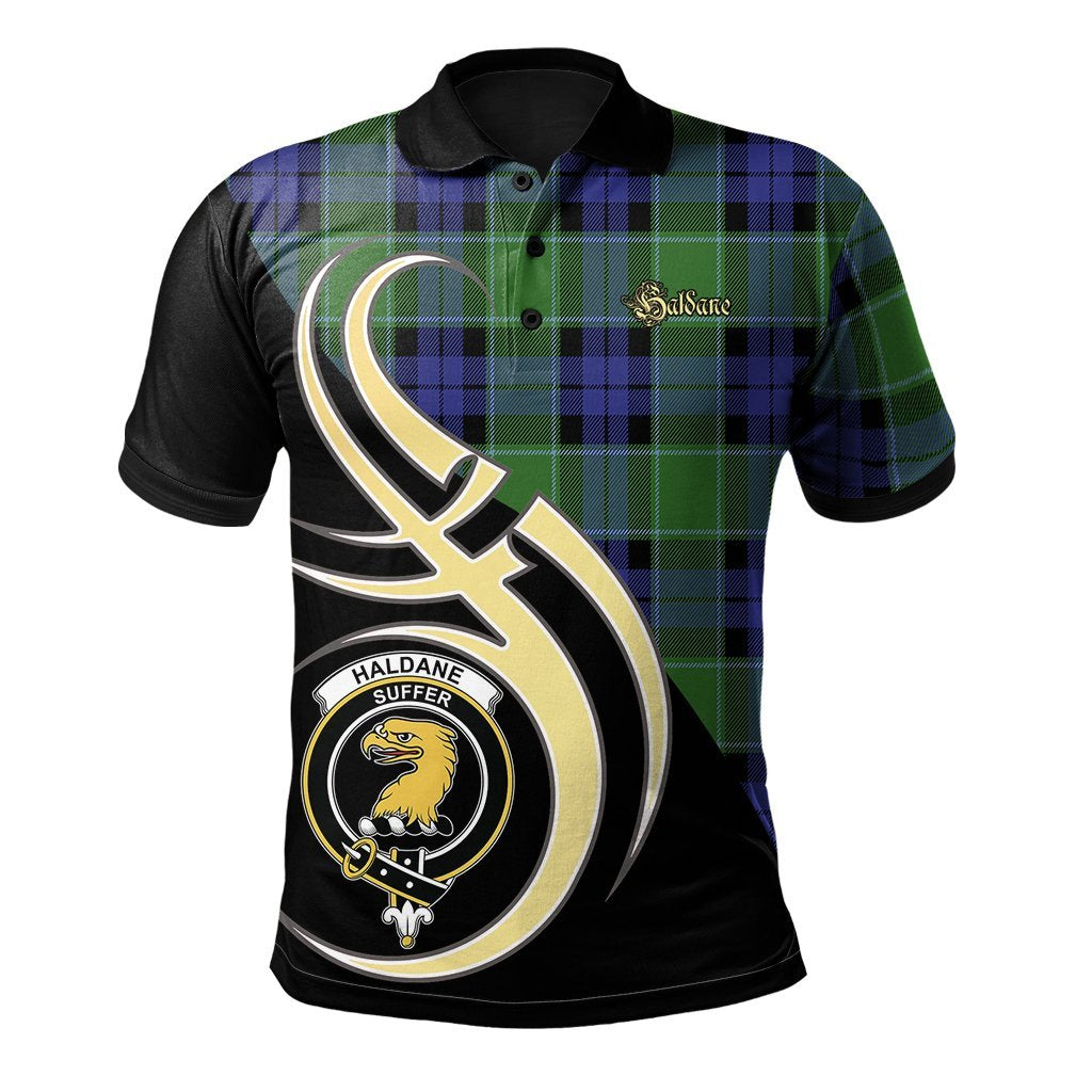 Clan Haldane Tartan Polo Shirt - Believe In Me Style AX72 Haldane Tartan Tartan Polo   