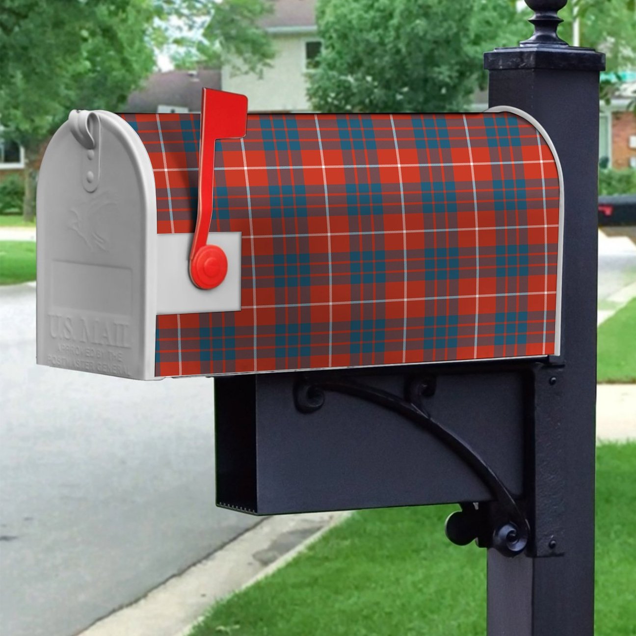 Clan Hamilton Ancient Tartan Crest Mailbox OA40 Clan Hamilton Tartan Today   