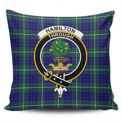 Clan Hamilton Hunting Modern Tartan Crest Pillow Cover OC89 Clan Hamilton Tartan Today   