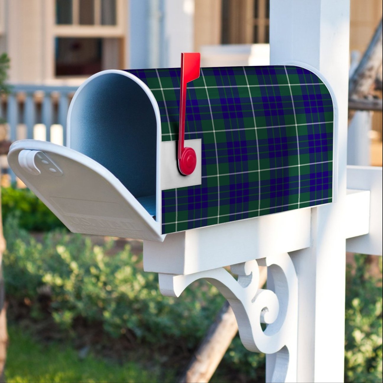 Clan Clan Hamilton Hunting Modern Tartan Crest Mailbox BE46 Clan Hamilton Tartan Today   