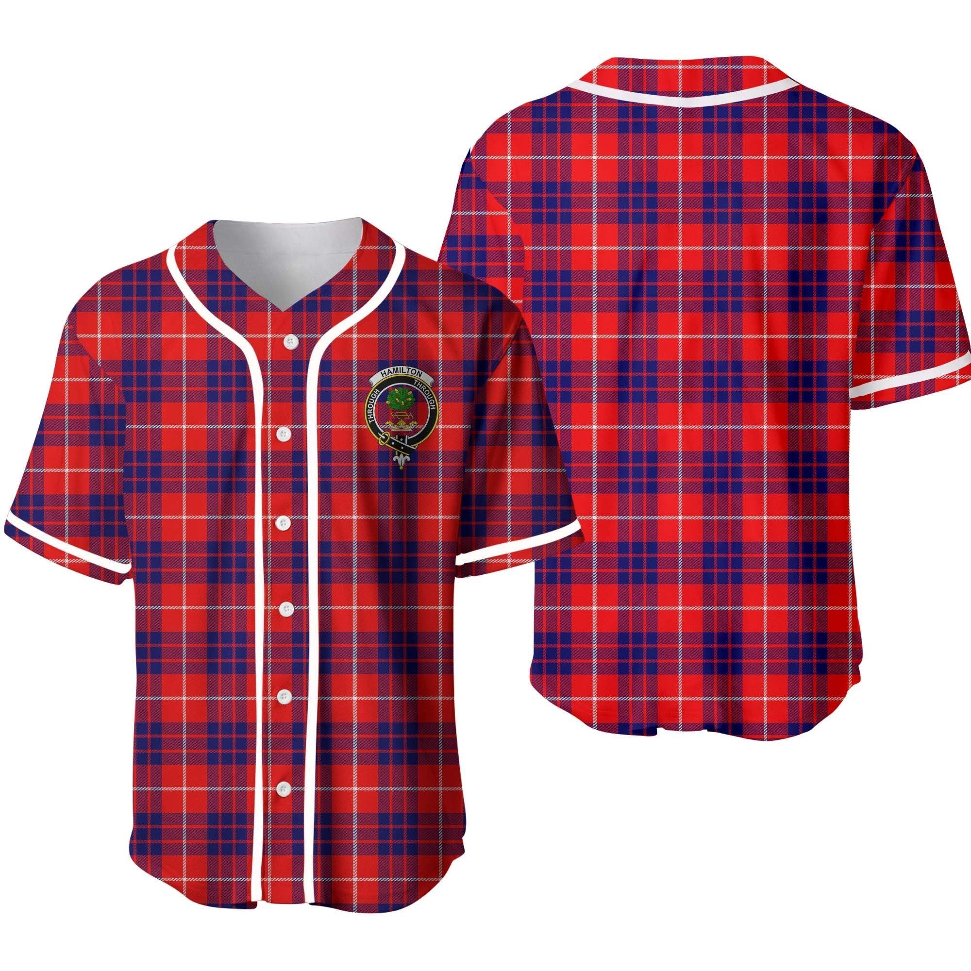 Clan Hamilton Tartan Unisex Baseball Jersey OJ20EG95 Clan Hamilton Tartan Today   