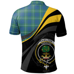 Clan Hamilton Hunting Ancient Tartan Polo Shirt - Royal Coat Of Arms Style PJ70 Hamilton Hunting Ancient Tartan Tartan Polo   