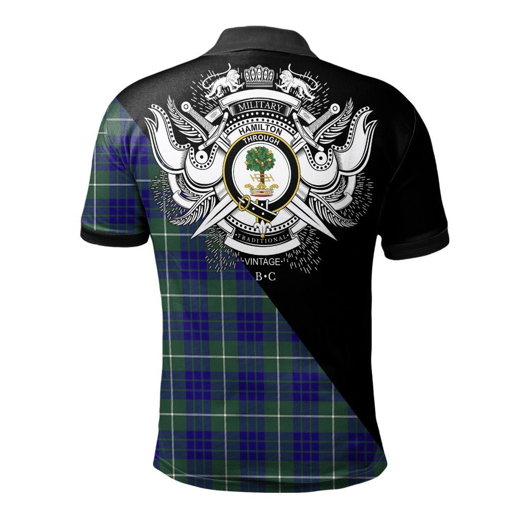 Clan Hamilton Hunting Modern Clan - Military Polo Shirt NN43 Hamilton Hunting Modern Tartan Tartan Polo   