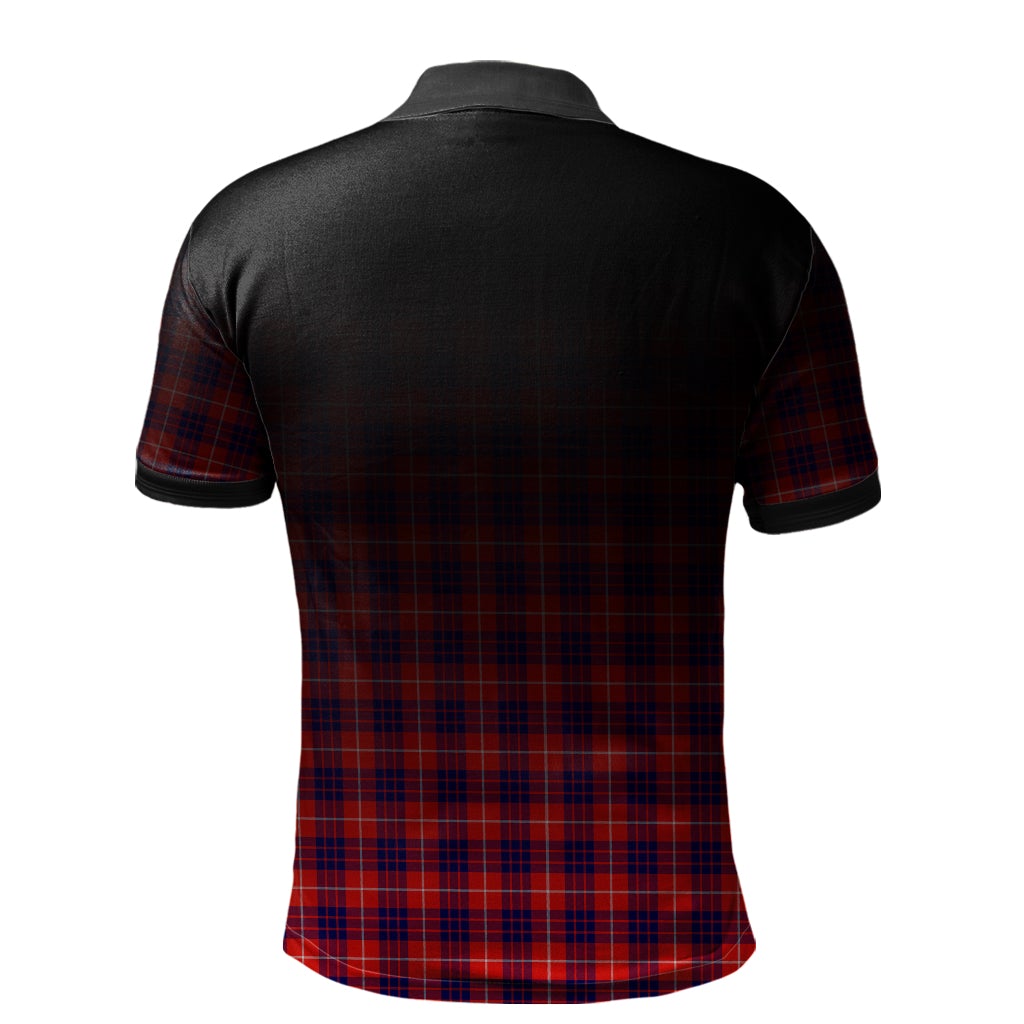 Clan Hamilton Modern Tartan Polo Shirt - Alba Celtic Style XS75 Hamilton Modern Tartan Tartan Polo   