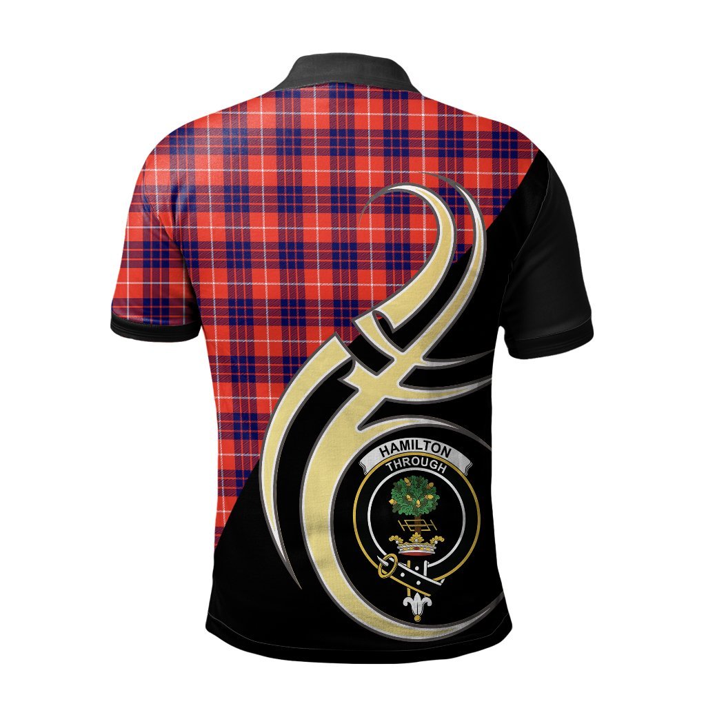 Clan Hamilton Modern Tartan Polo Shirt - Believe In Me Style HP24 Hamilton Modern Tartan Tartan Polo   