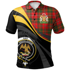 Clan Hay Modern Tartan Polo Shirt - Royal Coat Of Arms Style TA20 Hay Modern Tartan Tartan Polo   