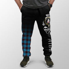 Clan Home Ancient Tartan Crest Jogger Sweatpants  Alba Celtic Style KU60 Clan Home/Hume Tartan Today   