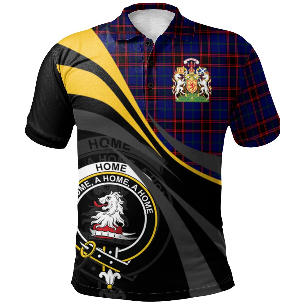 Clan Home Modern Tartan Polo Shirt - Royal Coat Of Arms Style BL51 Home Modern Tartan Tartan Polo   