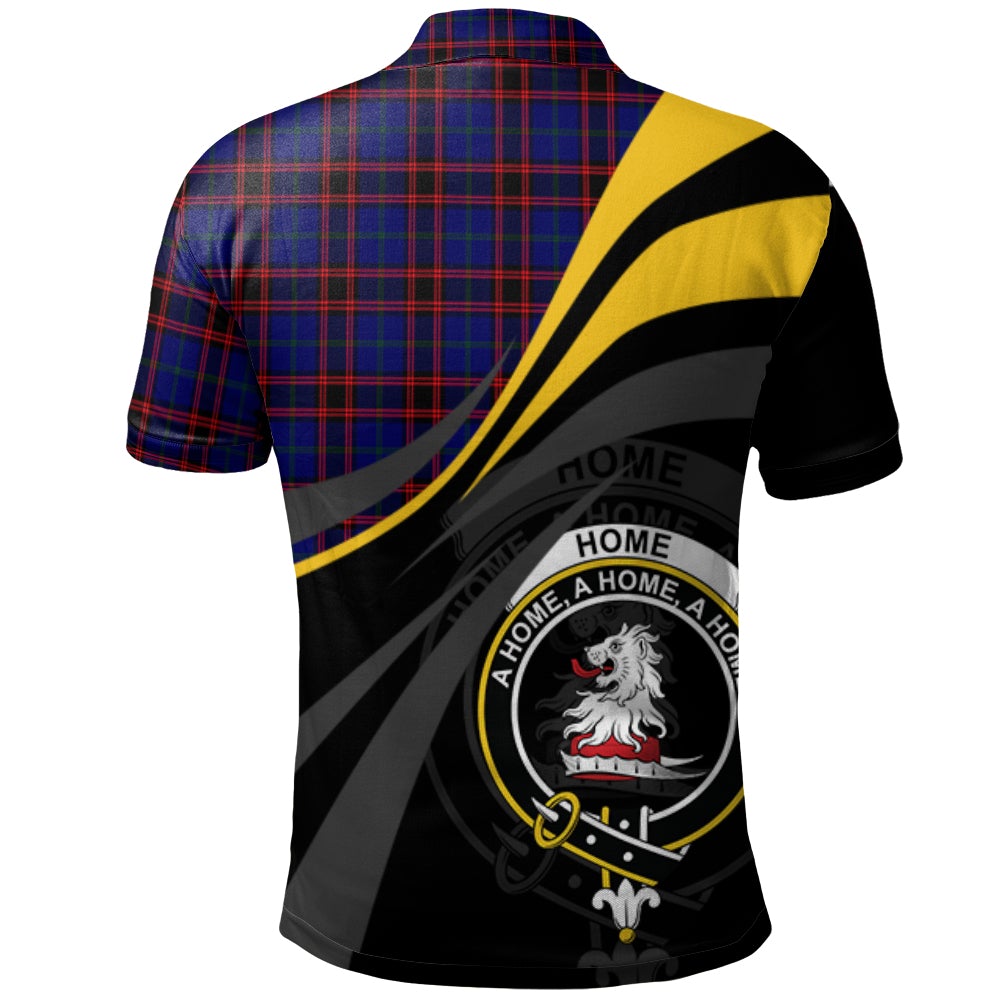 Clan Home Modern Tartan Polo Shirt - Royal Coat Of Arms Style BL51 Home Modern Tartan Tartan Polo   