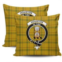 Clan Houston Tartan Crest Pillow Cover RD15 Clan Houston Tartan Today   