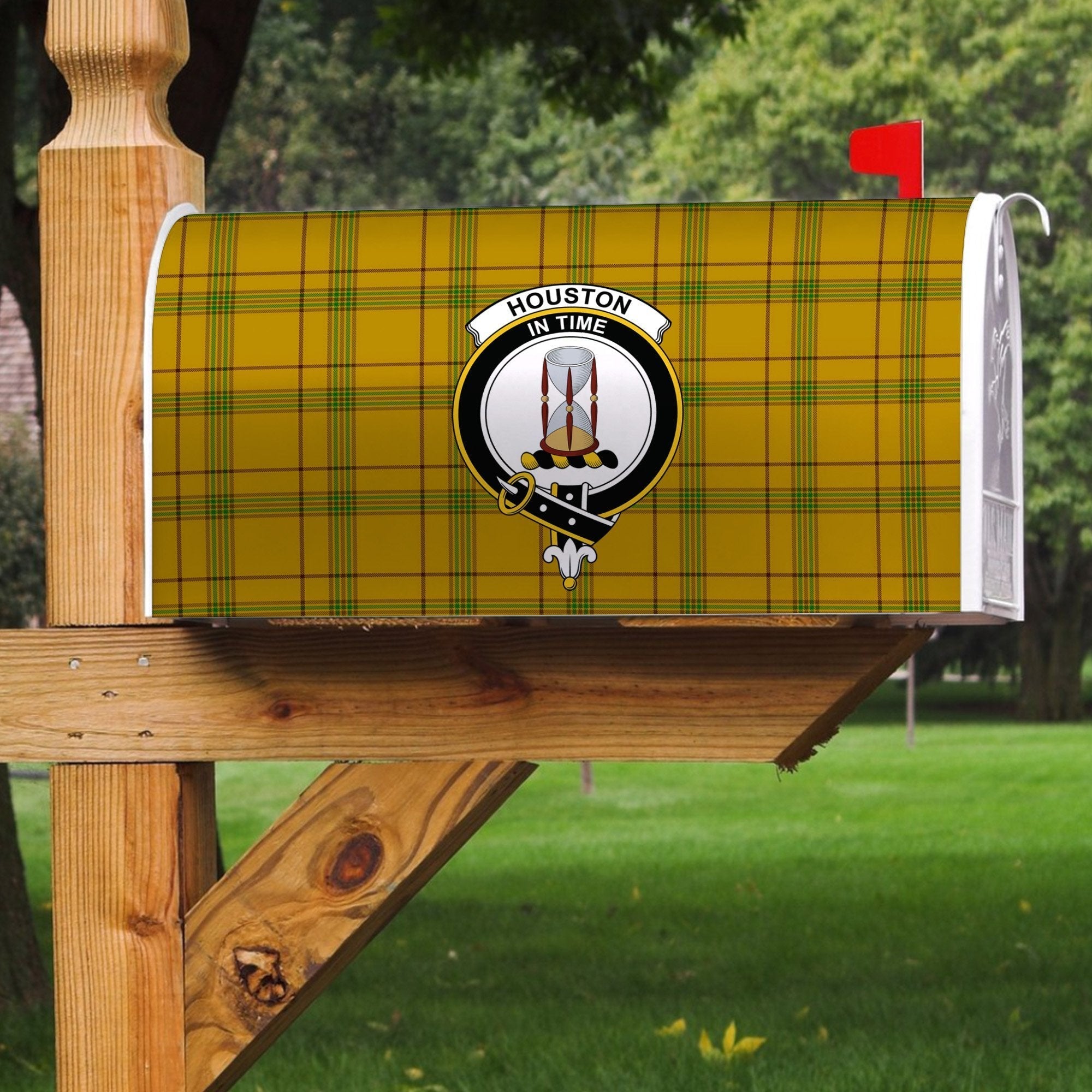 Clan Houston Tartan Crest Mailbox YX30 Clan Houston Tartan Today   