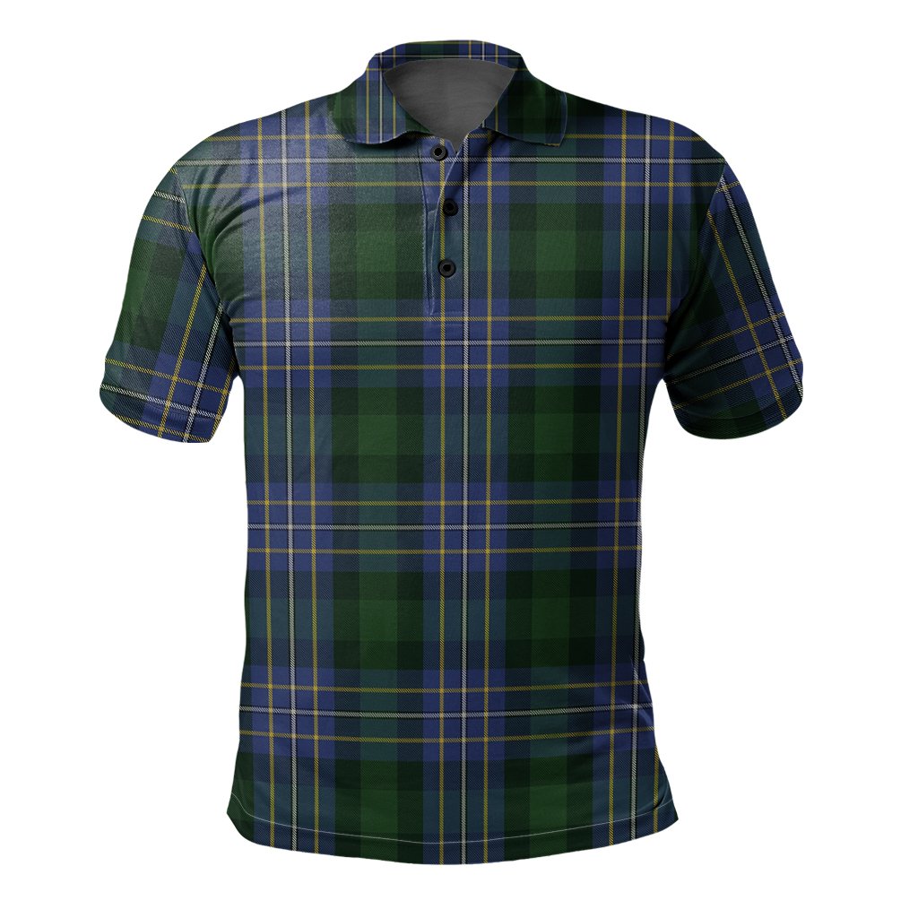 Clan Hughes Tartan Polo Shirt QX12 Hughes Tartan Tartan Polo   