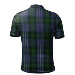 Clan Hughes Tartan Polo Shirt QX12 Hughes Tartan Tartan Polo   