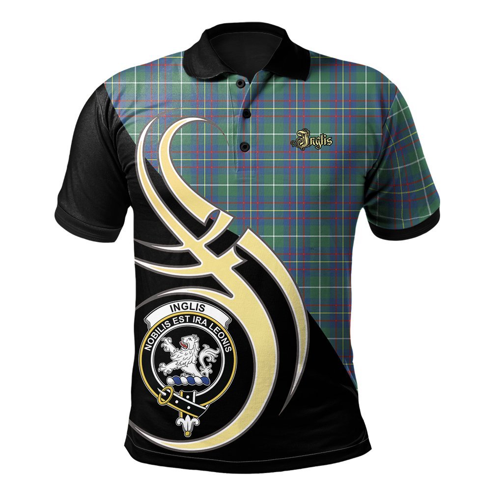 Clan Inglis Ancient Tartan Polo Shirt - Believe In Me Style WF93 Inglis Ancient Tartan Tartan Polo   