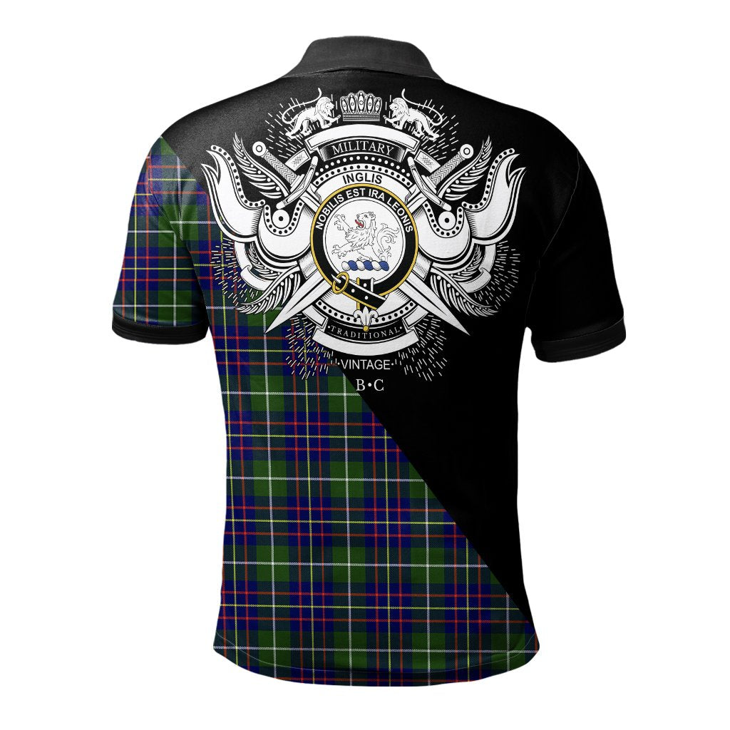 Clan Inglis Modern Clan - Military Polo Shirt MX15 Inglis Modern Tartan Tartan Polo   