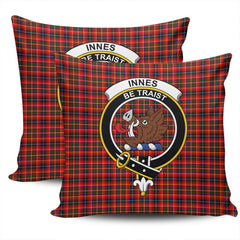 Clan Innes Modern Tartan Crest Pillow Cover JR63 Clan Innes Tartan Today   