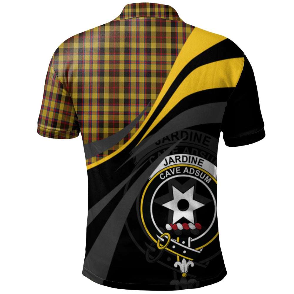 Clan Jardine of Castlemilk Tartan Polo Shirt - Royal Coat Of Arms Style WQ32 Jardine of Castlemilk Tartan Tartan Polo   