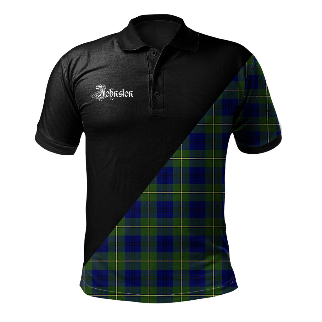 Clan Johnston Modern Clan - Military Polo Shirt XA75 Johnston Modern Tartan Tartan Polo   