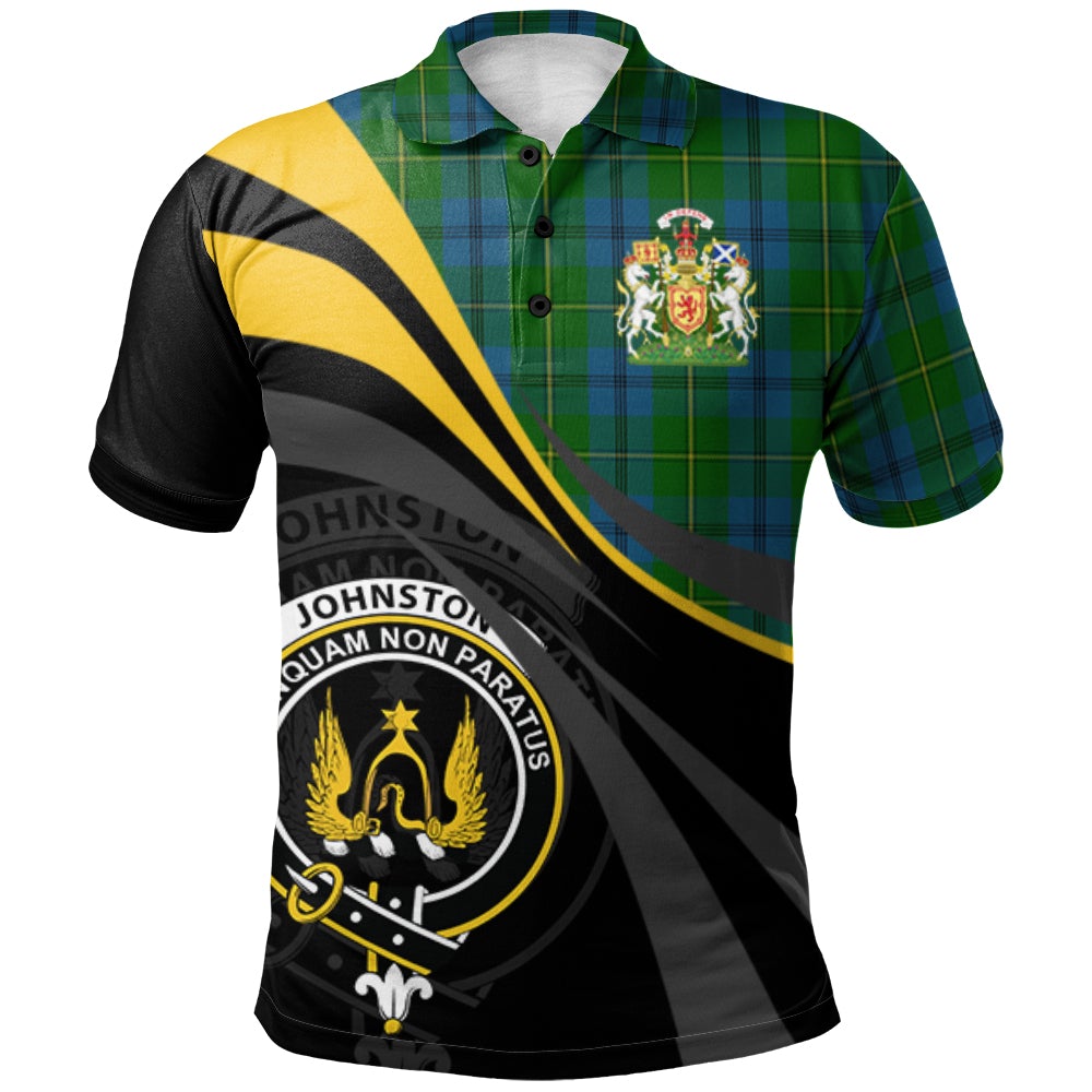 Clan Johnston (Johnstone) 01 Tartan Polo Shirt - Royal Coat Of Arms Style OI79 Johnston (Johnstone) 01 Tartan Tartan Polo   