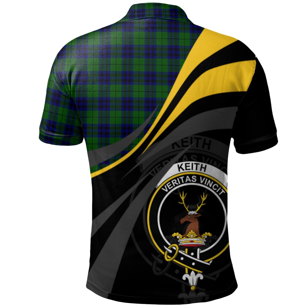 Clan Keith Modern Tartan Polo Shirt - Royal Coat Of Arms Style DJ78 Keith Modern Tartan Tartan Polo   