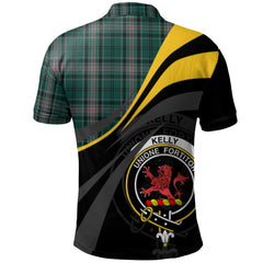 Clan Kelly of Sleat Hunting Tartan Polo Shirt - Royal Coat Of Arms Style HG97 Kelly of Sleat Hunting Tartan Tartan Polo   