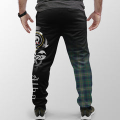 Clan Kennedy Modern Tartan Crest Jogger Sweatpants  Alba Celtic Style QW71 Clan Kennedy Tartan Today   