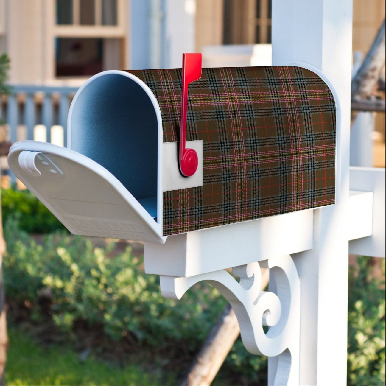 Clan Kennedy Weathered Tartan Crest Mailbox ZT78 Clan Kennedy Tartan Today   