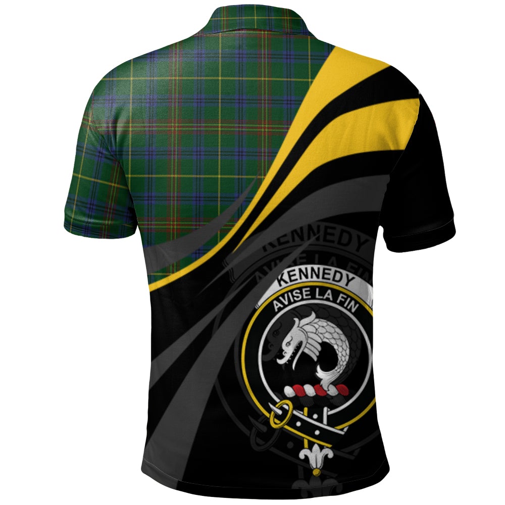 Clan Kennedy 2 Tartan Polo Shirt - Royal Coat Of Arms Style WT80 Kennedy 2 Tartan Tartan Polo   