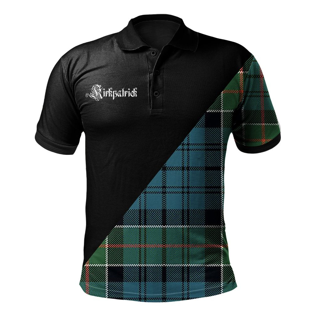 Clan Kirkpatrick Clan - Military Polo Shirt RV56 Kirkpatrick Tartan Tartan Polo   