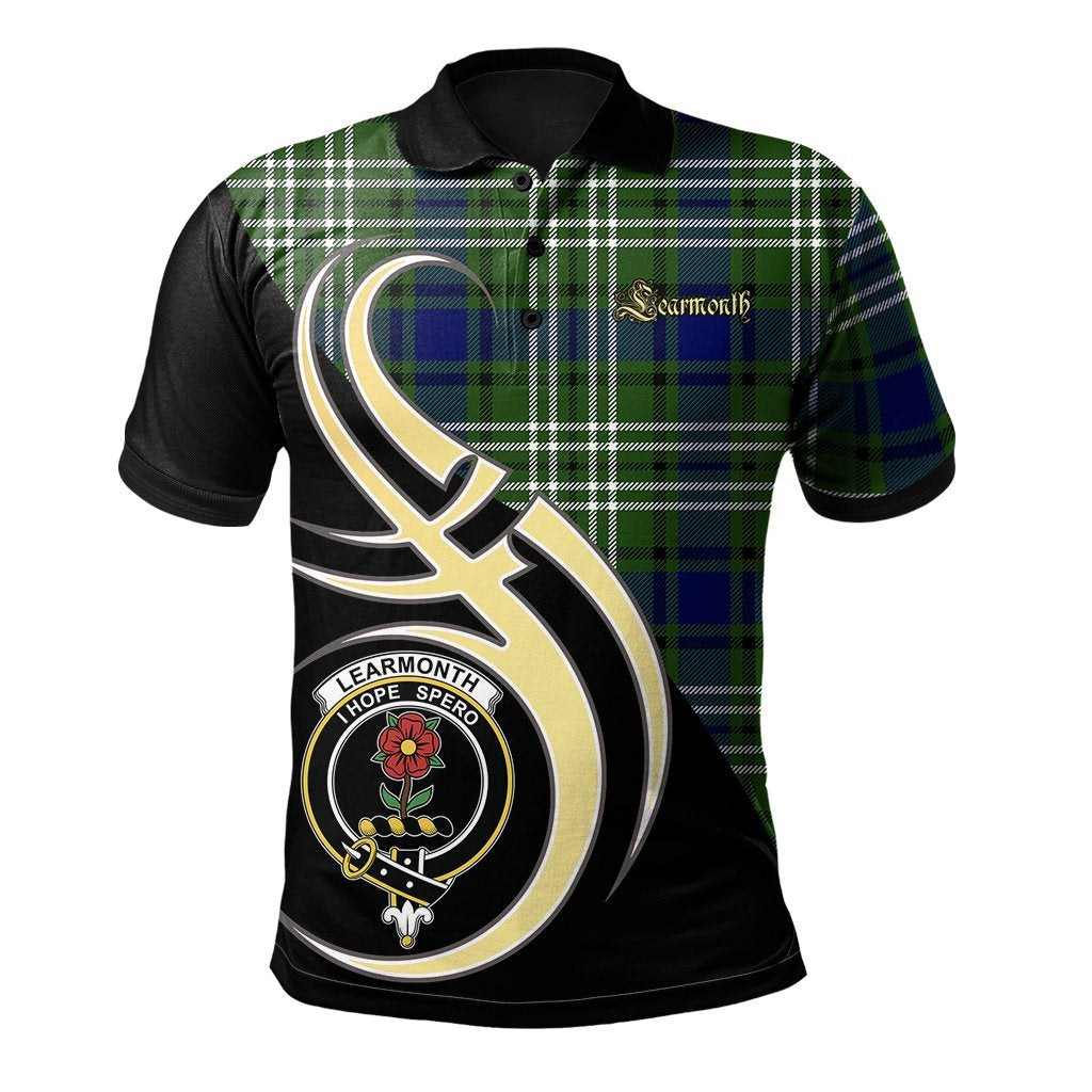 Clan Learmonth Tartan Polo Shirt - Believe In Me Style PX86 Learmonth Tartan Tartan Polo   