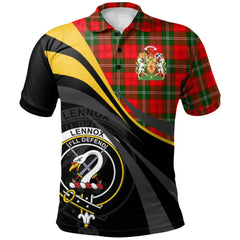 Clan Lennox Modern Tartan Polo Shirt - Royal Coat Of Arms Style VK77 Lennox Modern Tartan Tartan Polo   