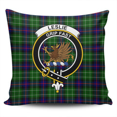 Clan Leslie Hunting Ancient Tartan Crest Pillow Cover CC43 Clan Leslie Tartan Today   