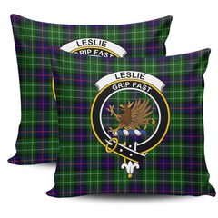 Clan Leslie Hunting Ancient Tartan Crest Pillow Cover CC43 Clan Leslie Tartan Today   