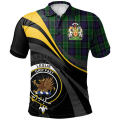 Clan Leslie Hunting Tartan Polo Shirt - Royal Coat Of Arms Style YS39 Leslie Hunting Tartan Tartan Polo   