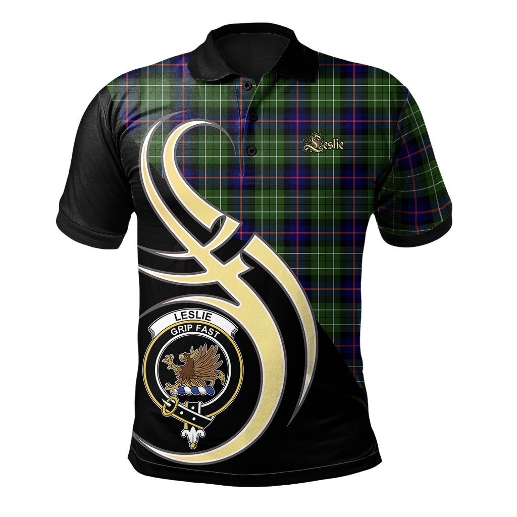 Clan Leslie Hunting Tartan Polo Shirt - Believe In Me Style HW85 Leslie Hunting Tartan Tartan Polo   